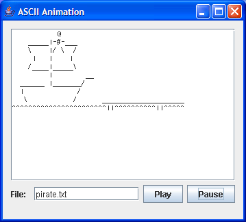 ASCII animation screenshot