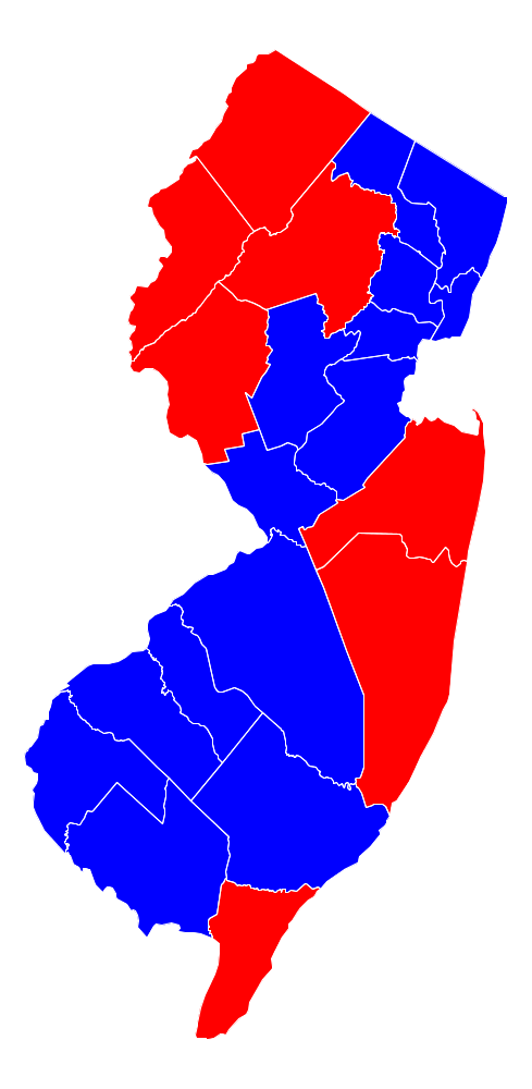 Red-Counties, Blue-Counties