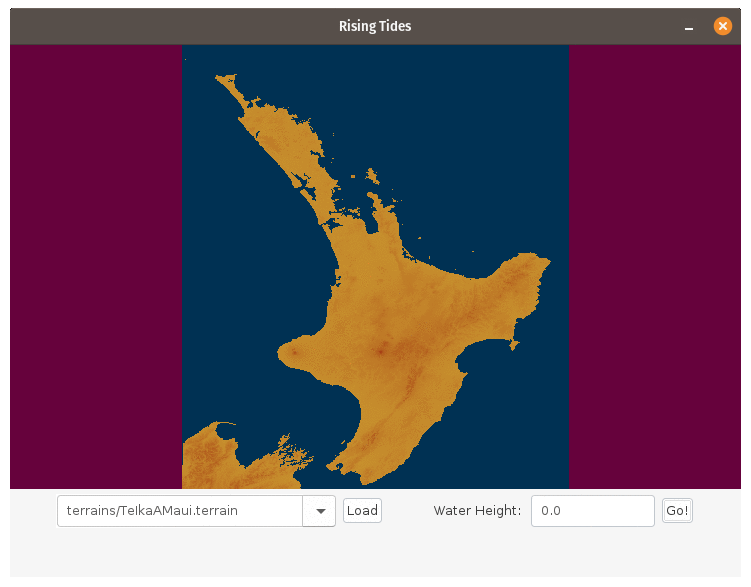 North Island / Te Ika-a-Māui, New Zealand, as sea levels rise