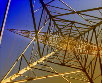 Power grid structure from below